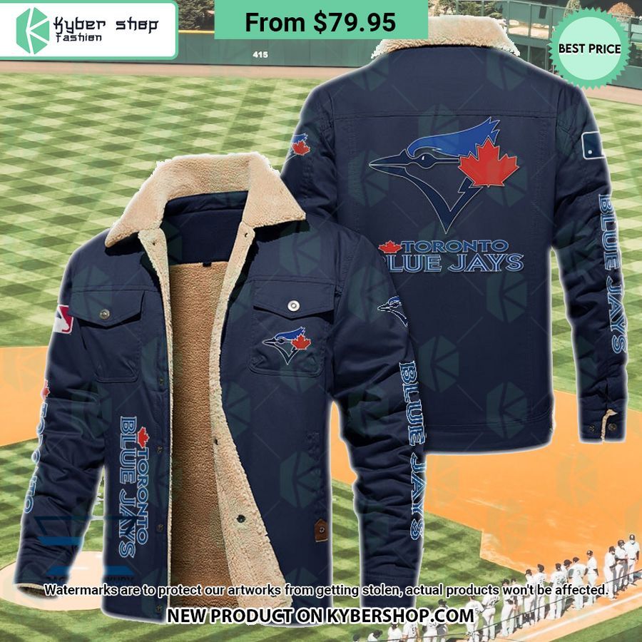 Toronto Blue Jays MLB Fleece Leather Jacket