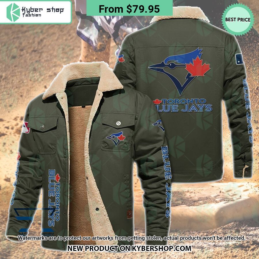Toronto Blue Jays MLB Fleece Leather Jacket