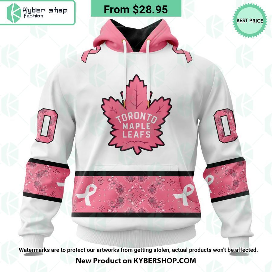 Toronto Maple Leafs In October We Wear Pink Breast Cancer Shirt