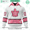 Toronto Maple Leafs In October We Wear Pink Breast Cancer Shirt