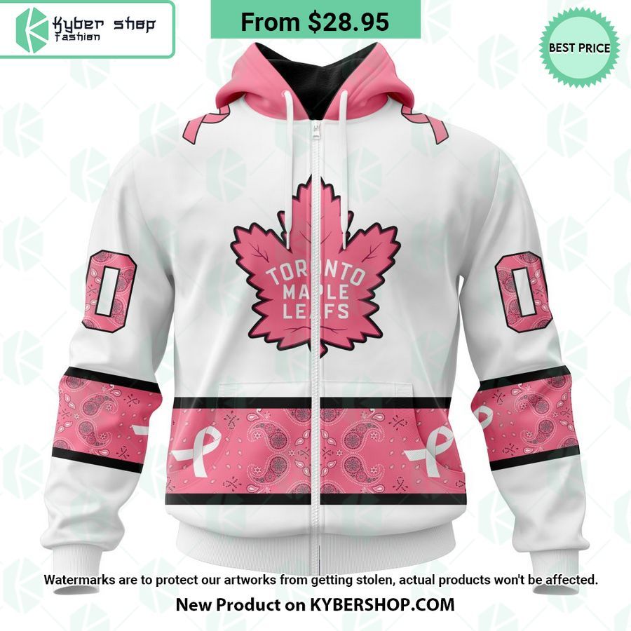 Toronto Maple Leafs In October We Wear Pink Breast Cancer Shirt