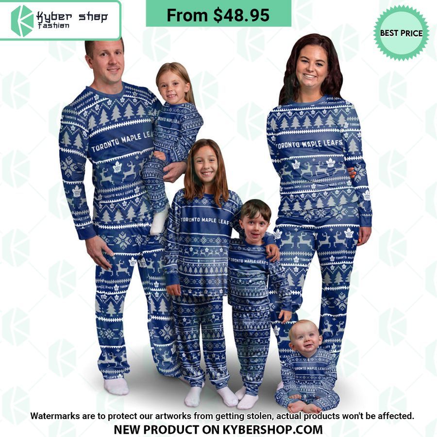 Toronto Maple Leafs NHL Family Holiday Pajamas Set