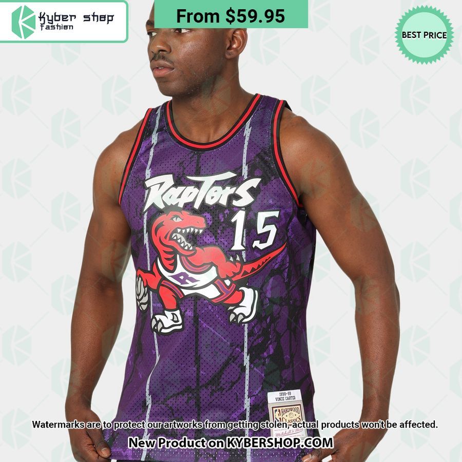 Toronto Raptors Vince Carter 15 Marble Purple Basketball Jersey