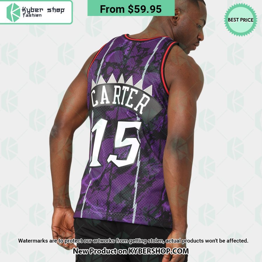 Toronto Raptors Vince Carter 15 Marble Purple Basketball Jersey