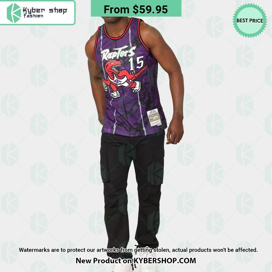 Toronto Raptors Vince Carter 15 Marble Purple Basketball Jersey
