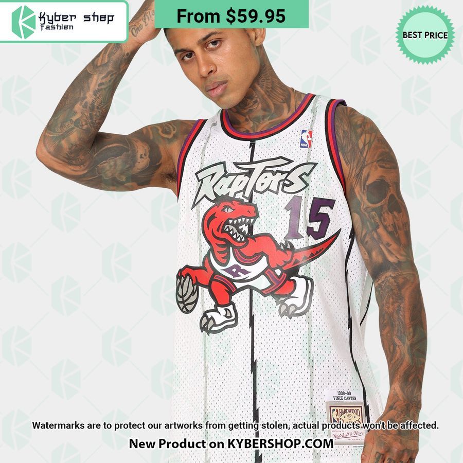 Toronto Raptors Vince Carter 15 White Basketball Jersey