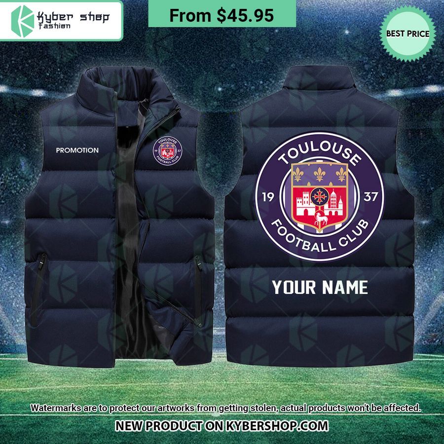 Toulouse FC CUSTOM Sleeveless Puffer Down Jacket
