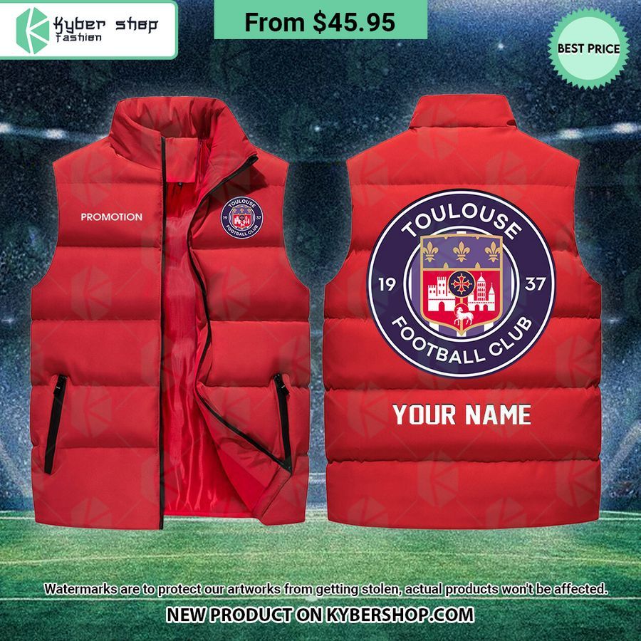 Toulouse FC CUSTOM Sleeveless Puffer Down Jacket