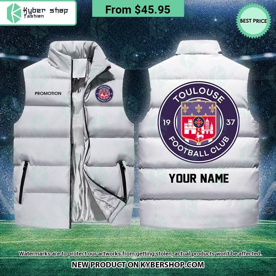 Toulouse FC CUSTOM Sleeveless Puffer Down Jacket