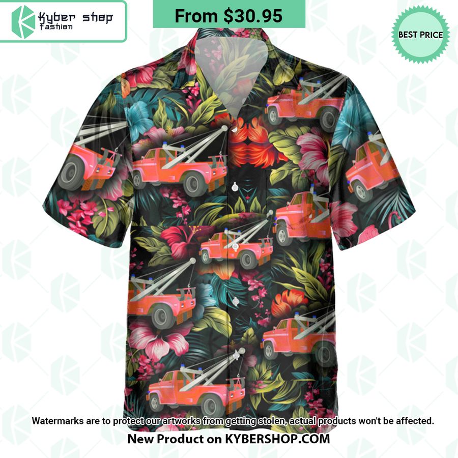 Tow Truck Hawaiian Shirt