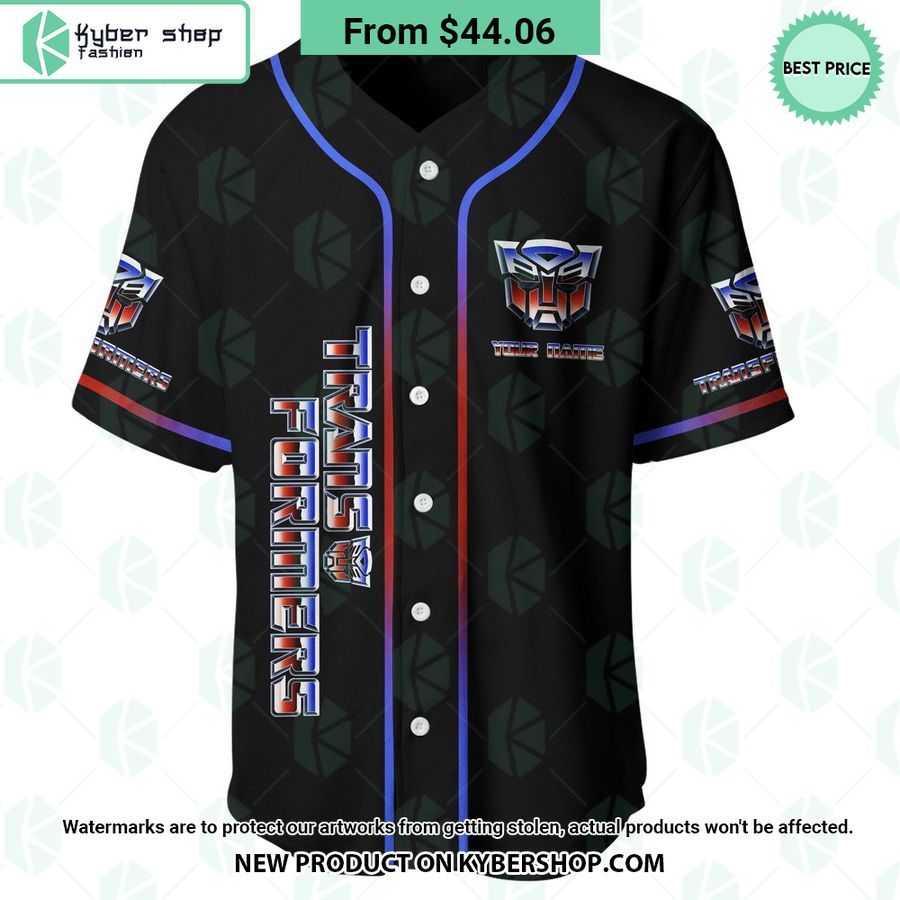 Transformers Optimus Prime CUSTOM Baseball Jersey