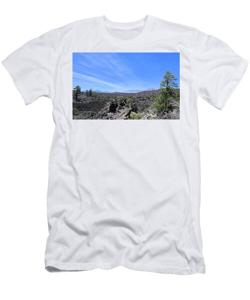Trees Edging Lava Flow At Sunrise Crater Np Arizona T-Shirt