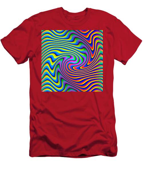 Trippy Hippie Abstract Optical Illusion Print T-Shirt