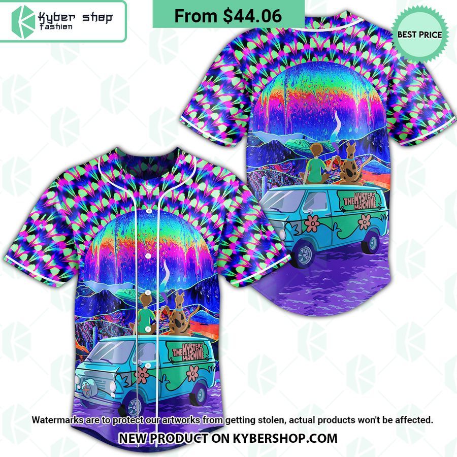 Trippy Scoobie Doo Baseball Jersey