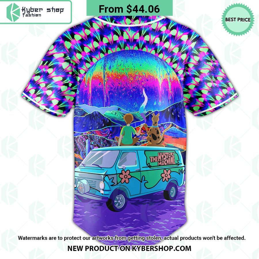 Trippy Scoobie Doo Baseball Jersey