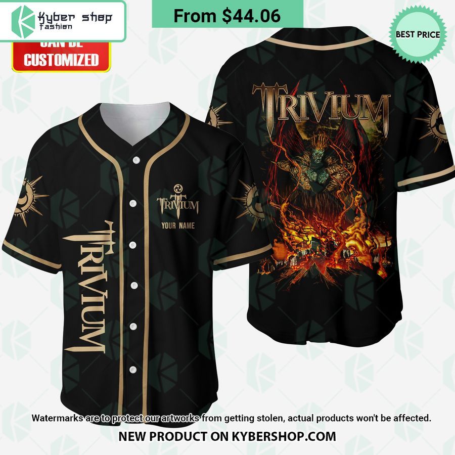 Trivium Band CUSTOM Baseball Jersey