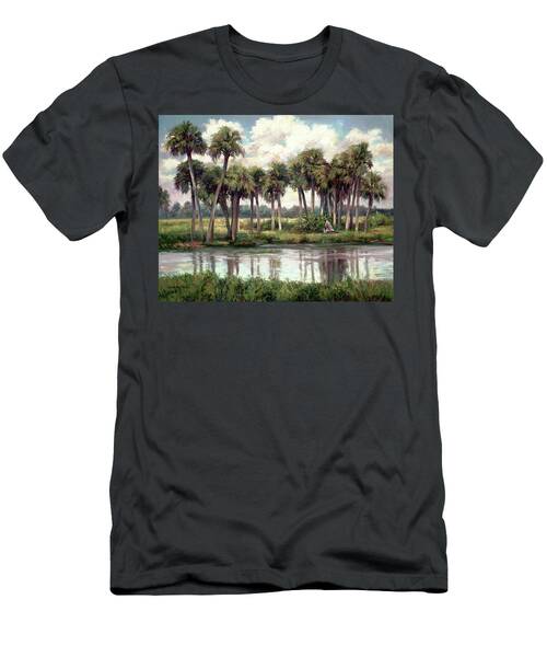 Palm Trees by a Reflective Pond T-Shirt