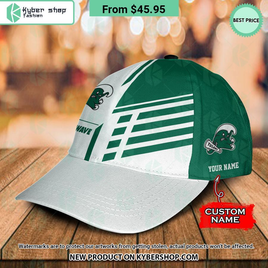 Tulane Green Wave CUSTOM Polo Shirt, Cap