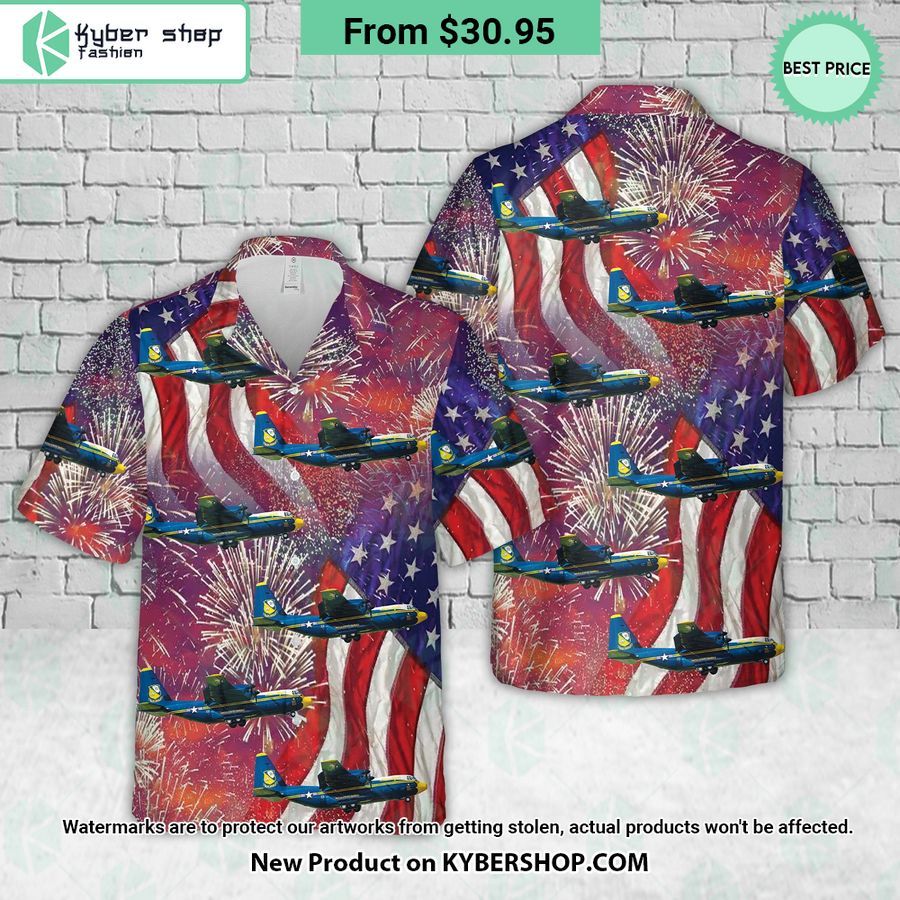 US Marine Corps Lockheed Martin C-130J Hercules L-382 Fat Albert Hawaiian Shirt