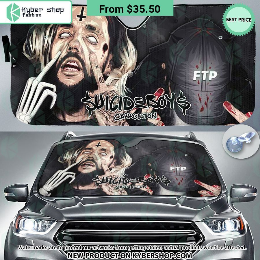 $UICIDEBOY$ Carrollton Car Sunshade