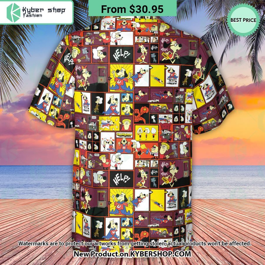 Underdog Cartoon Pattern Hawaiian Shirt