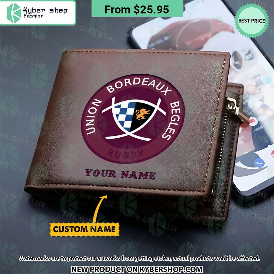 Union Bordeaux Bègles CUSTOM Leather Wallet