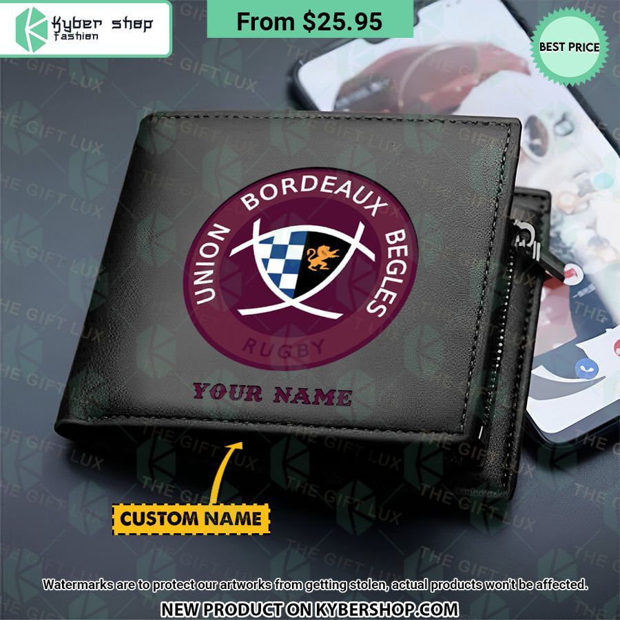 Union Bordeaux Bègles CUSTOM Leather Wallet