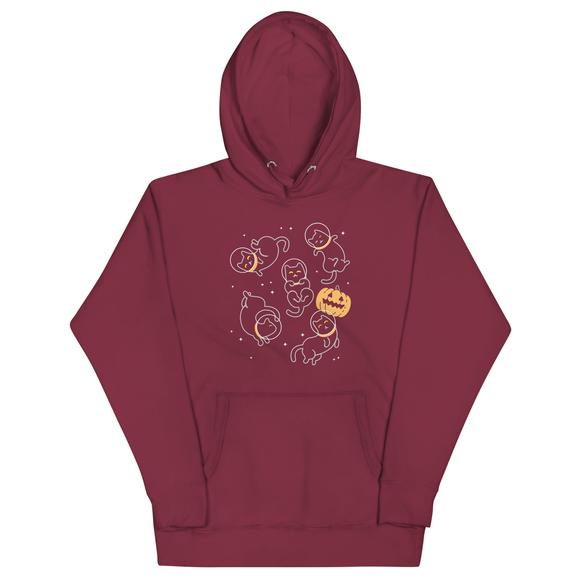 Cat Halloween In Space Unisex Hoodie