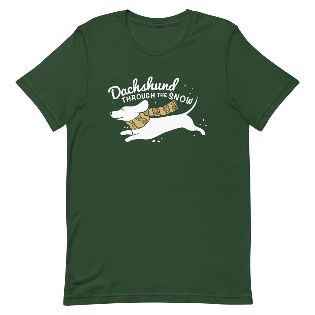 Dachshund Through The Snow Men's Signature Tee