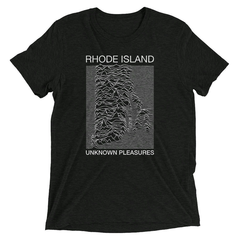 Rhode Island Unknown Pleasures Men's Tri-Blend Tee