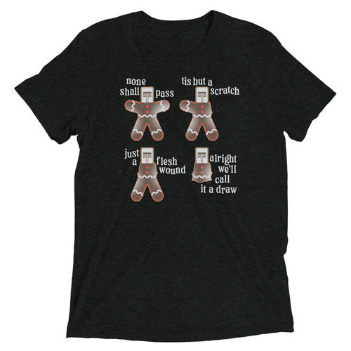 Alright We'll Call It A Draw Gingerbread Men's Tri-Blend Tee
