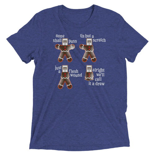 Alright We'll Call It A Draw Gingerbread Men's Tri-Blend Tee