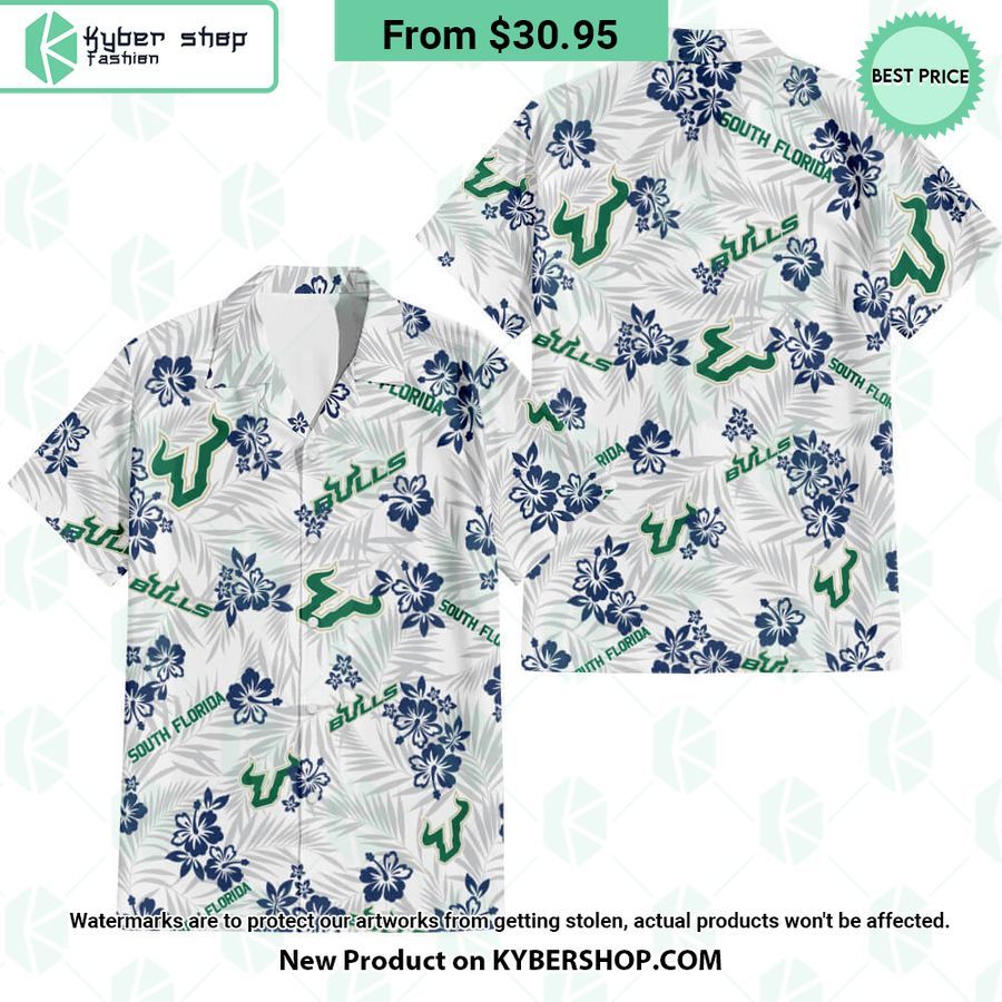 University Of South Florida South Florida Bulls Hawaiian Shirt