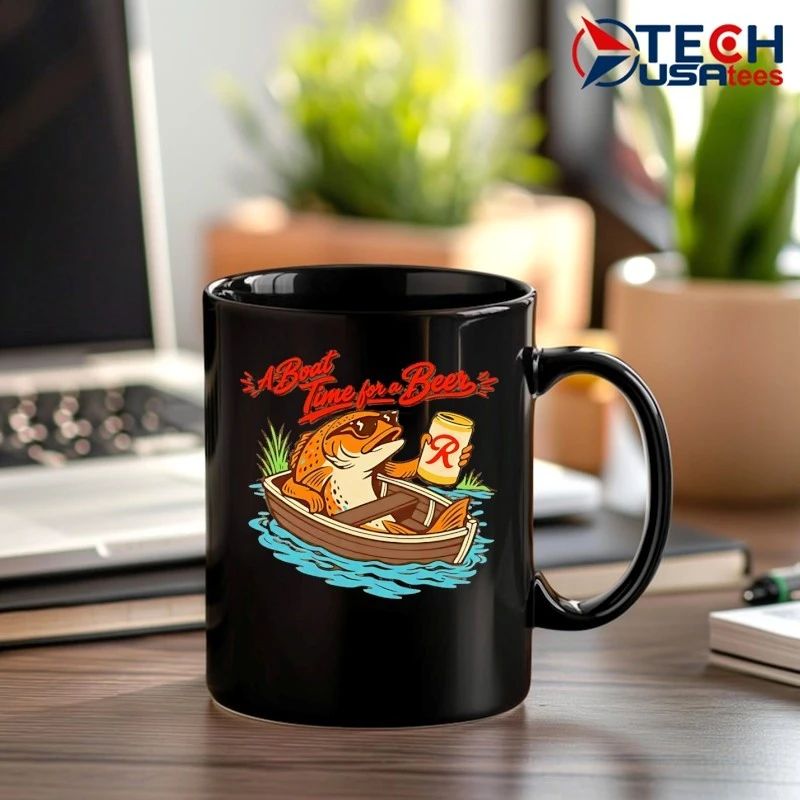A boat time for a beer Rainier Beer fish shirt