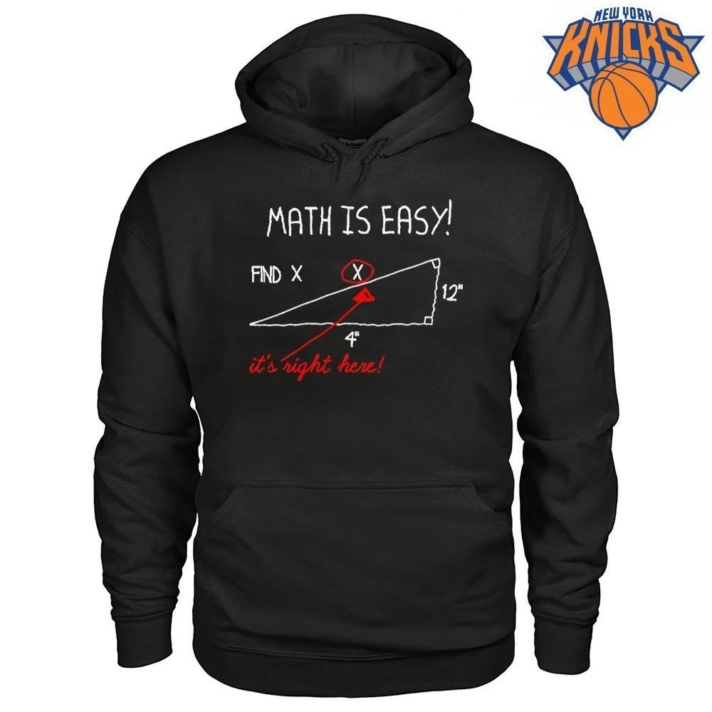 Math Is Easy Find X Right Here Funny Geometry Teacher Humor Shirt