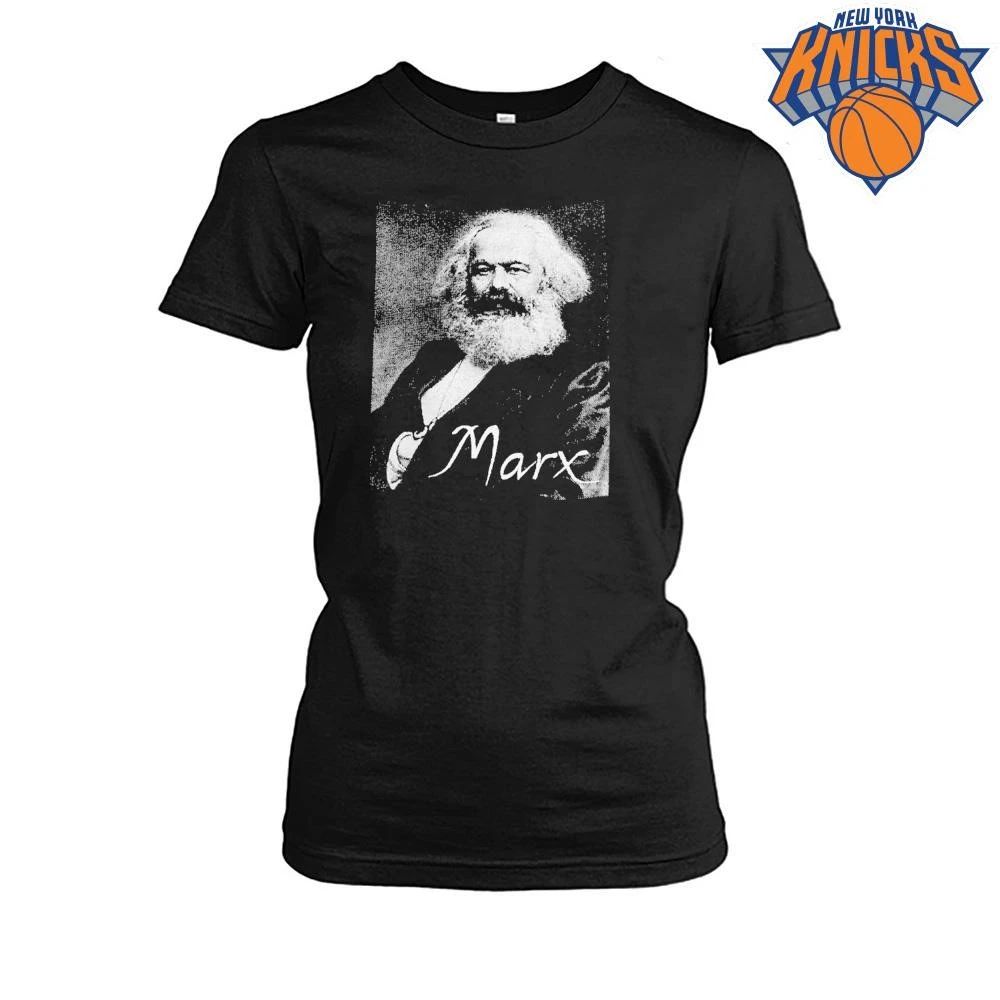 Karl Marx Portrait Graphic Tee Historical Socialist Communist Figure Shirt