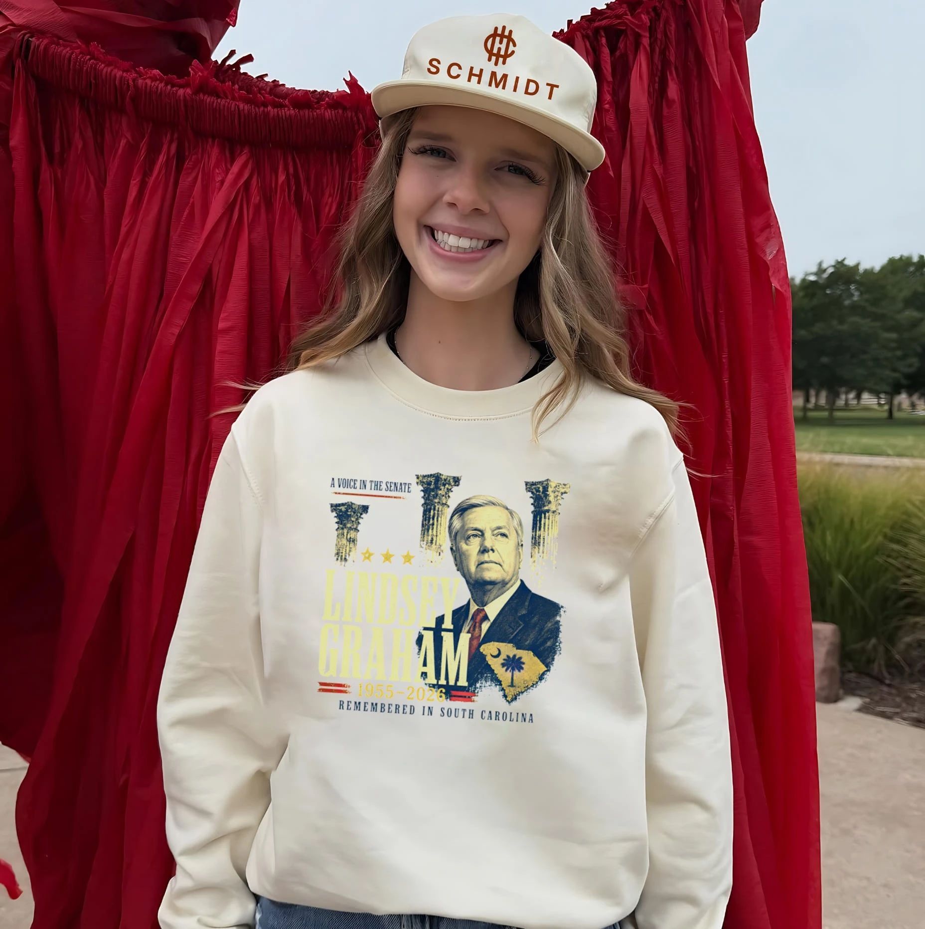 Lindsey Graham A Voice in the Senate 1955-2026 Remembered in South Carolina shirt
