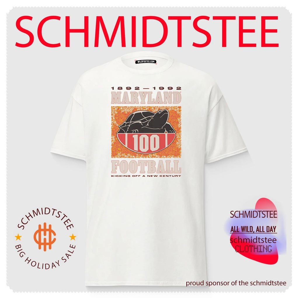 Maryland Football 1892-1992 Kicking off a new century Centennial shirt