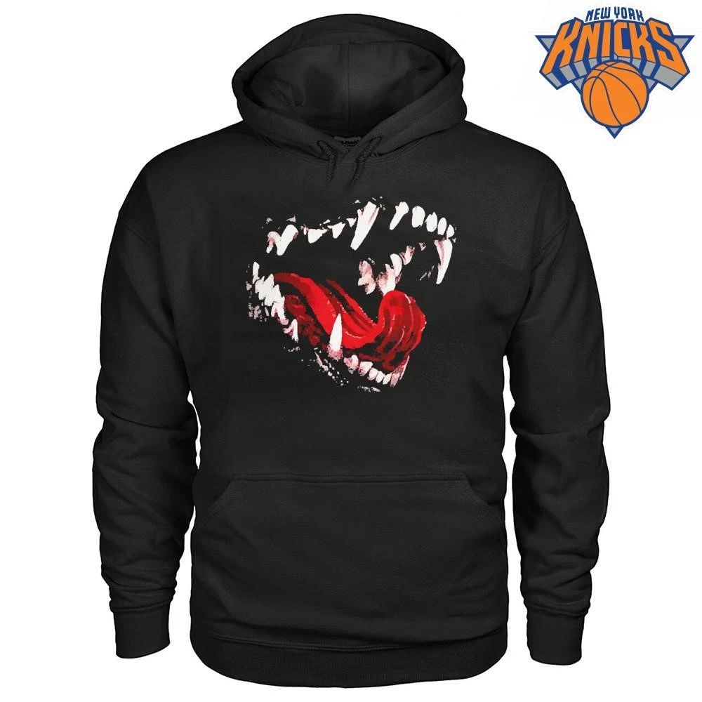 Roaring Werewolf Monster Teeth Open Mouth Distressed Horror Aesthetic Shirt