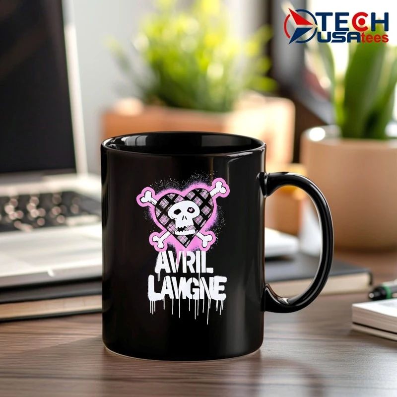Avril Lavigne Pink Punk Skull shirt