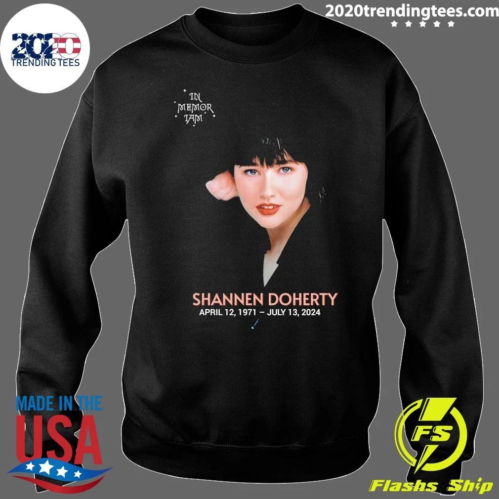 On This Day July 13, 2024 American Actress Shannen Maria Doherty Died From Cancer At Her Home In Malibu Shirt