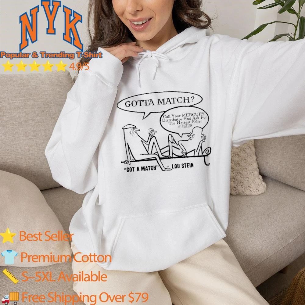 Lou Stein Got a Match Mercury Records Retro Comic Cartoon Shirt