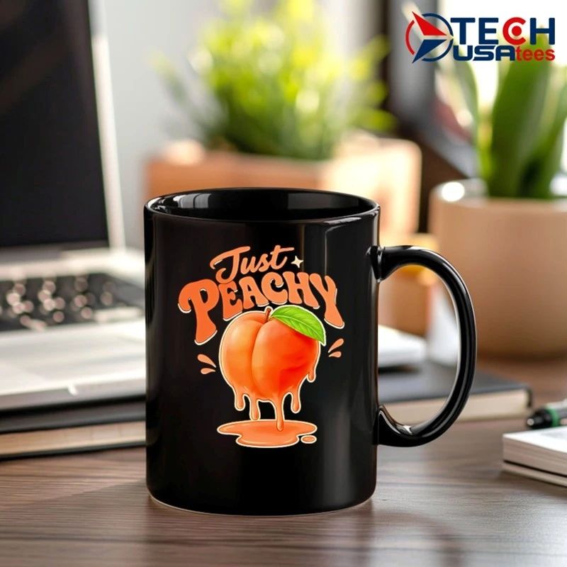 Just peachy dripping fruit shirt