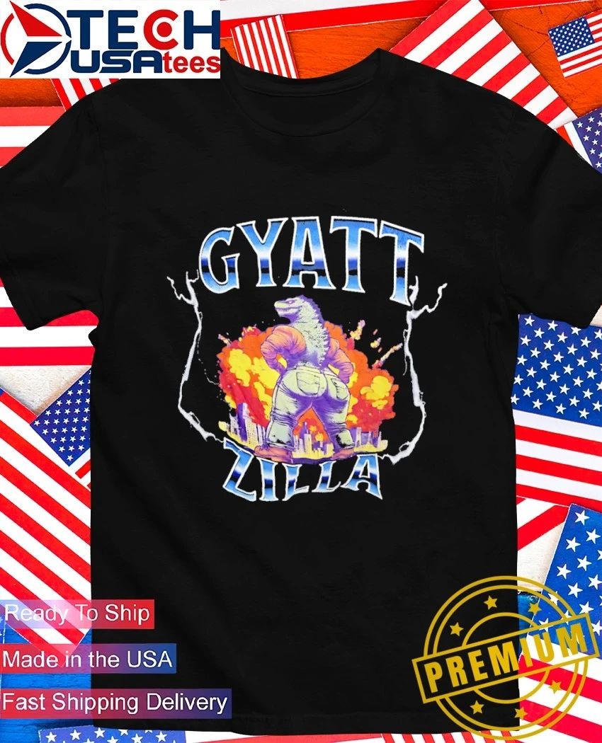 Gyatt Zilla Godzilla skyline shirt