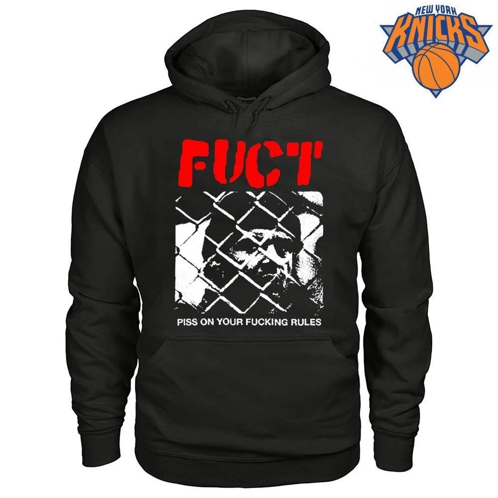 Vintage FUCT Piss On Your Fucking Rules Chain Link Fence Punk Rock Streetwear Shirt
