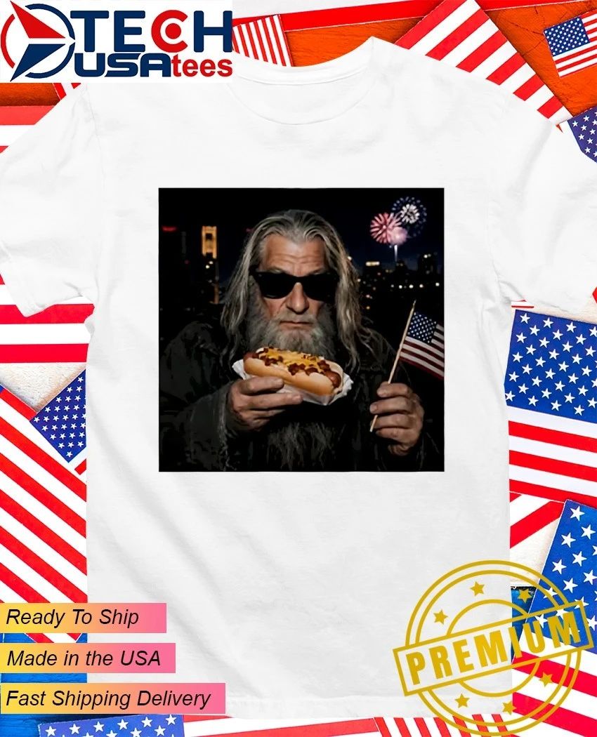 Gandalf Wizard Hot Dog 4th Of July shirt
