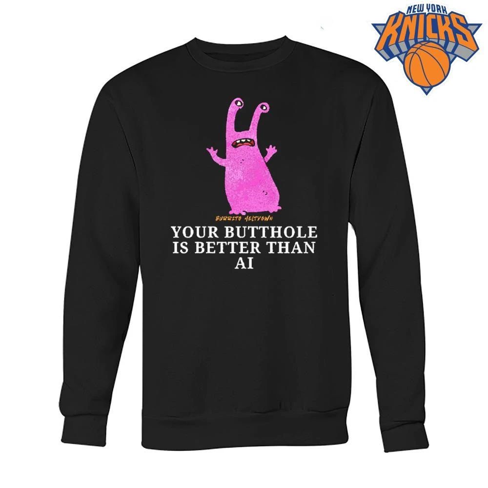 Pink Alien Monster Funky Text Funny AI Joke Merch Shirt