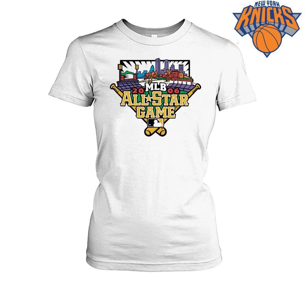 Vintage 2006 MLB All Star Game Pittsburgh PNC Park Skyline Baseball Graphic Shirt