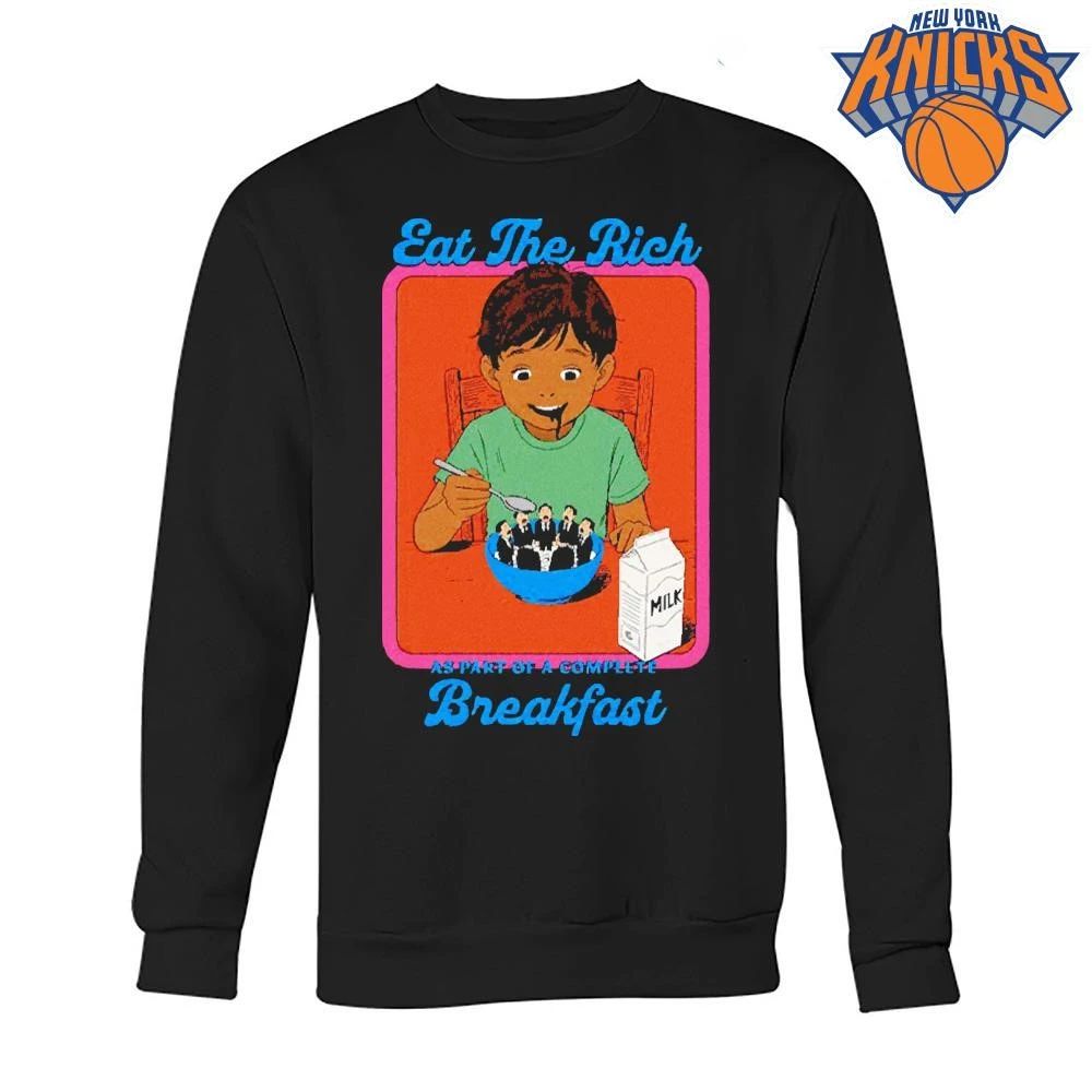 Eat The Rich As Part Of A Complete Breakfast Vintage Comic Shirt