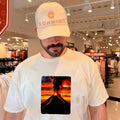Volcanic eruption sunset landscape volcano shirt